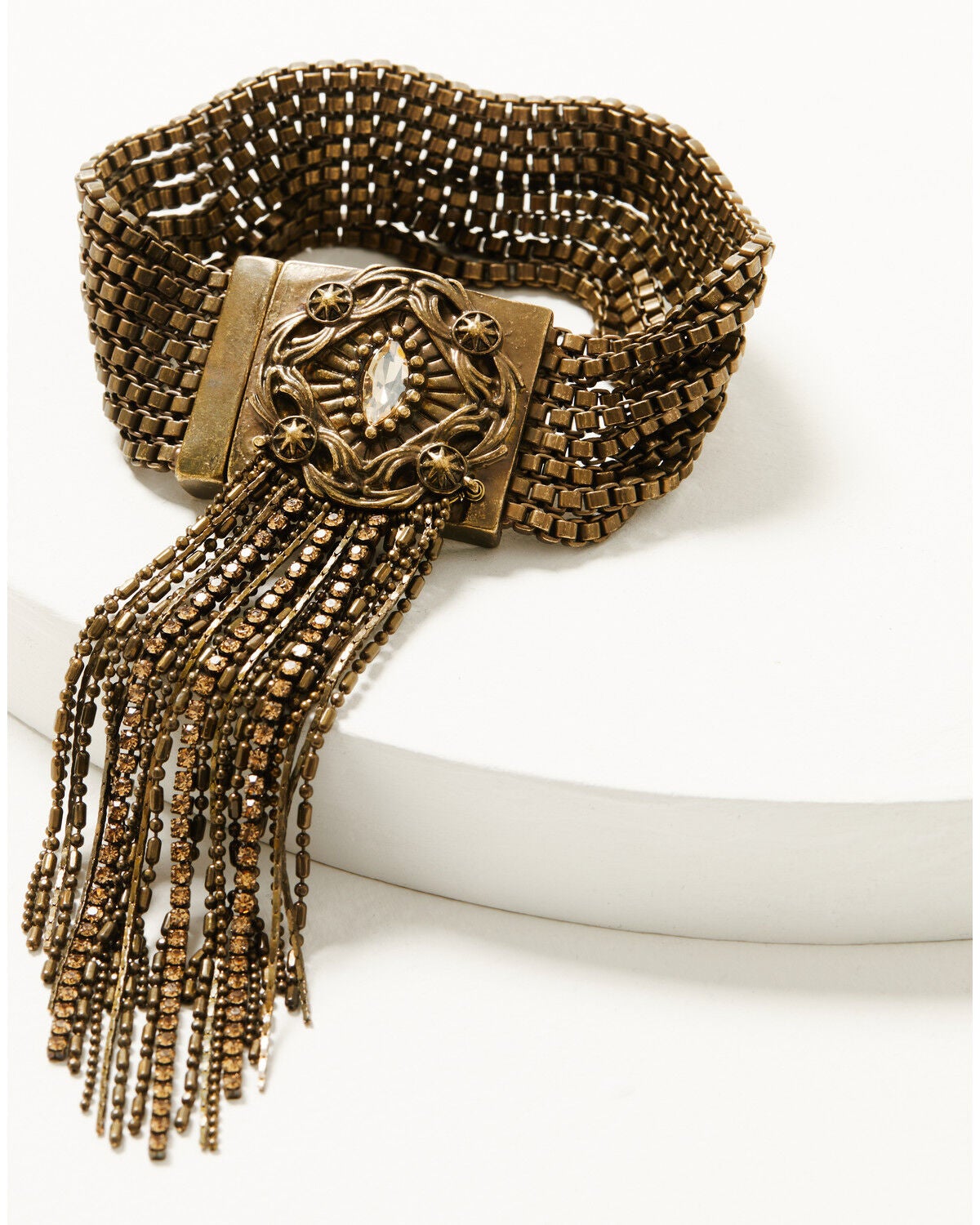 Wonderwest Women's Iman Fringe Bracelet, Gold, hi-res