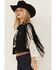 Image #2 - Idyllwind Women's Studded Fringe Vest, Black, hi-res