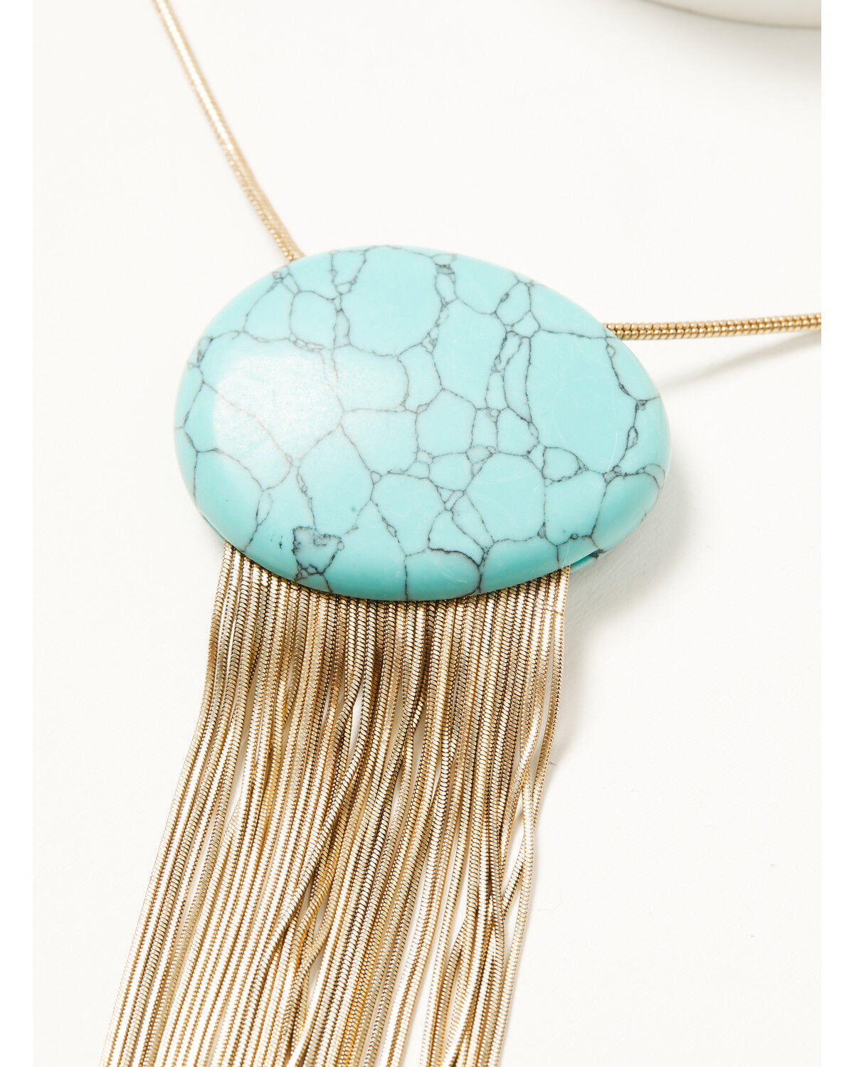 Image #2 - Lainey Wilson Women's Chain Fringe Necklace, Gold, hi-res