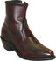 Image #1 - Sage by Abilene Boots Men's Zipper Short Boots - Round Toe, Black Cherry, hi-res