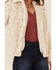 Z Supply Women's Bone Leopard Print Faux Fur Jacket , Cream, hi-res