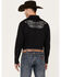 Image #4 - Moonshine Spirit Men's Boot Stitch Long Sleeve Snap Western Shirt, Black, hi-res