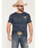 Image #2 - Grunt Style Men's American Forged Short Sleeve Graphic T-Shirt - Big, Navy, hi-res