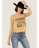 Image #1 - Cleo + Wolf Women's Everybody Deserves Another Shot Gold Graphic Tank, Gold, hi-res