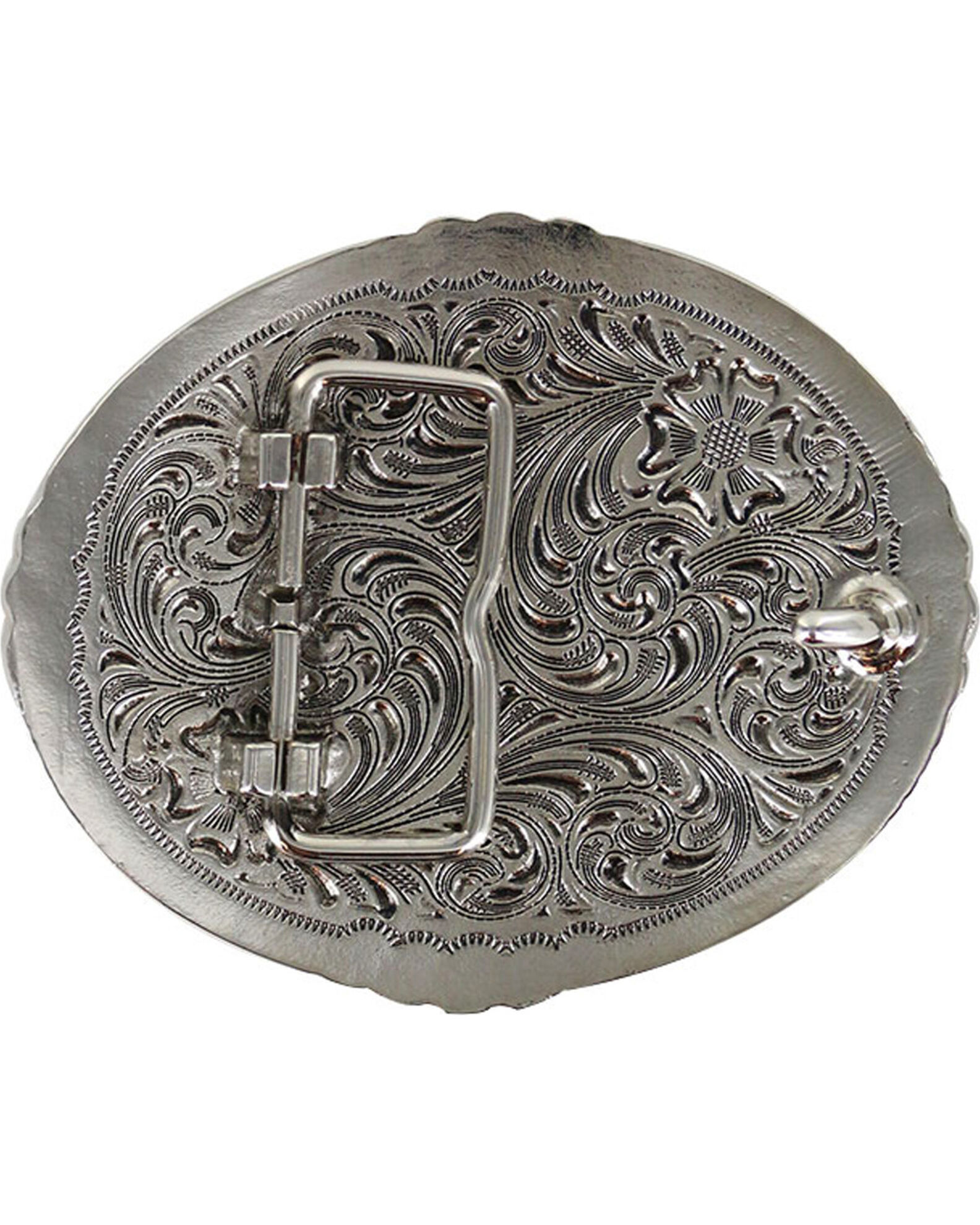 Image #2 - Cody James Men's Filigree Cross Belt Buckle, Silver, hi-res