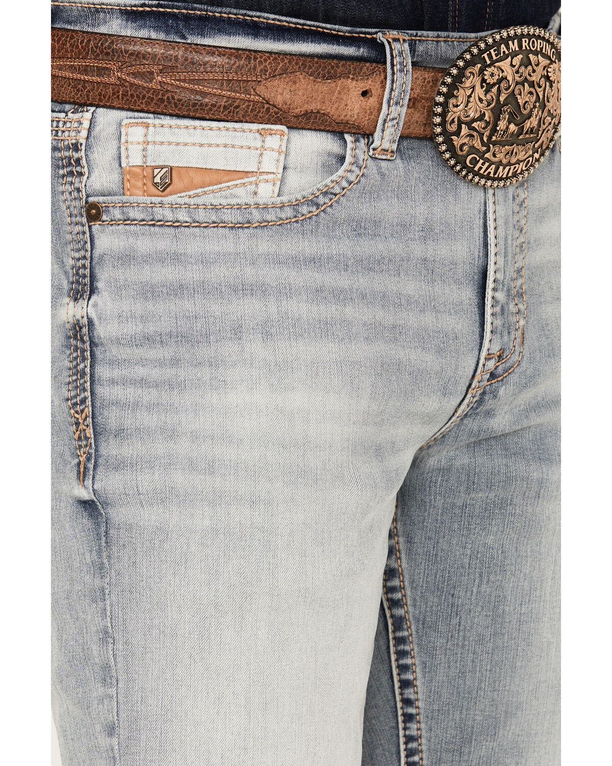 Image #2 - RANK 45® Men's Ambush Slim Straight Performance Stretch Denim Jeans, Blue, hi-res