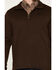 Image #3 - Cinch Men's Solid 1/4 Zip-Up Pullover, Brown, hi-res