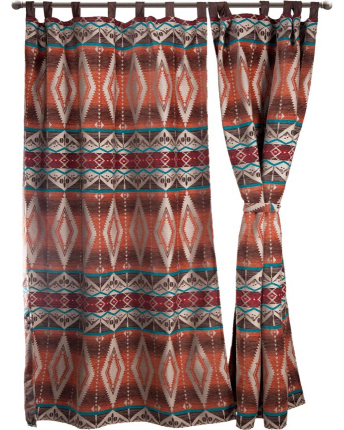 Carstens Mojave Sunset Curtains, Orange, hi-res