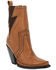Dan Post Women's Zipper Western Booties - Snip Toe, Tan, hi-res