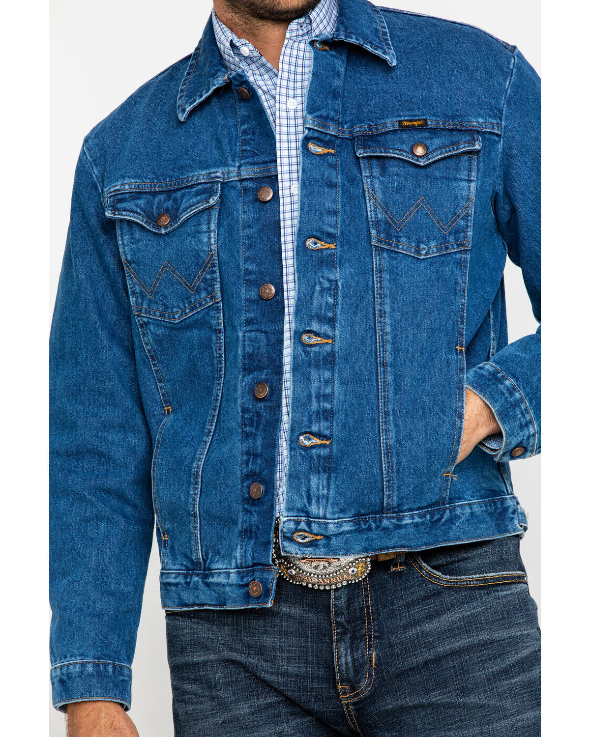 wrangler cowboy cut denim jacket