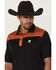 Image #2 - RANK 45&reg; Men's Barrier Color Block Short Sleeve Button-Down Polo Shirt, Black, hi-res
