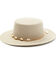 Shyanne Women's Caramel Stiff Brim Boater Wool Felt Western Hat , Caramel, hi-res