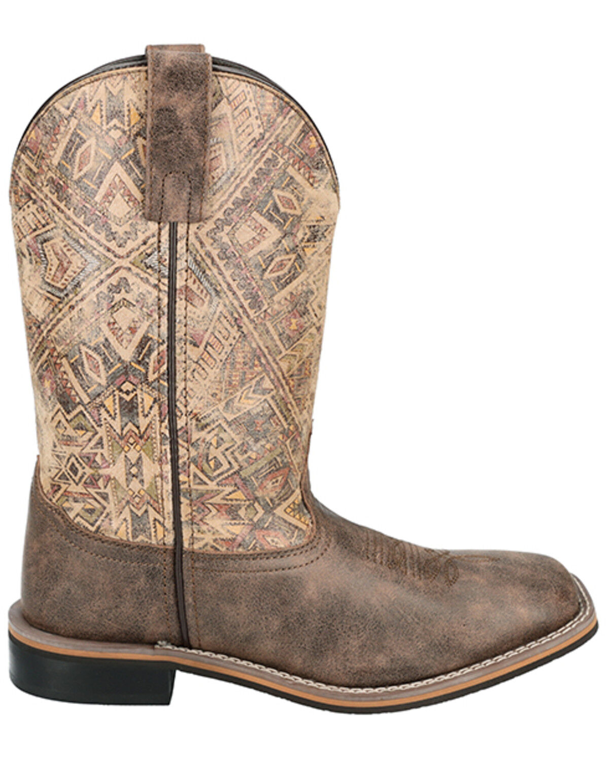 Image #2 - Smoky Mountain Women's Oasis Performance Western Boots - Broad Square Toe, Chocolate, hi-res