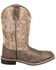 Image #2 - Smoky Mountain Women's Oasis Performance Western Boots - Broad Square Toe, Chocolate, hi-res