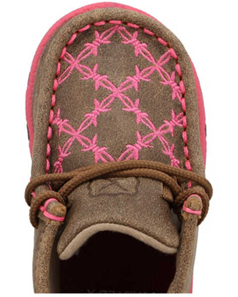 Image #6 - Twisted X Infant Girls' Chukka Driving Moc Shoes - Moc Toe , Pink, hi-res
