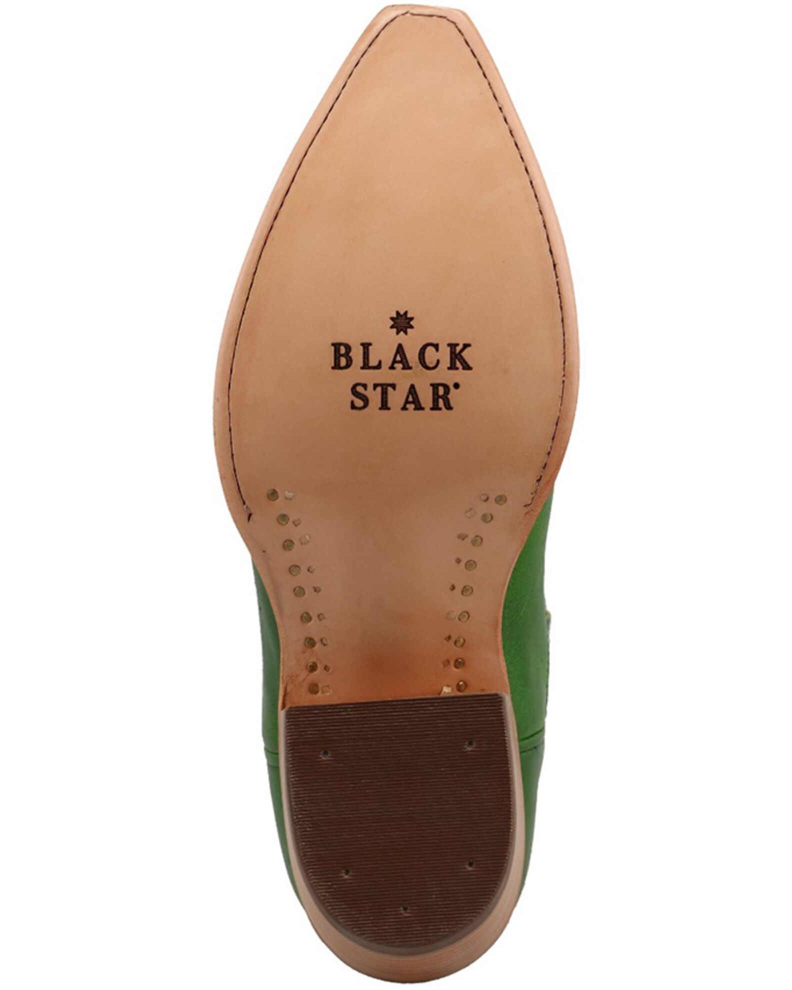 Image #7 - Black Star Women's Paradise Western Boot - Snip Toe, Green, hi-res
