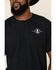 Cowboy Up Men's Team Roper Short Sleeve Graphic T-Shirt, Black, hi-res