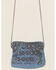 Mary Frances Women's Details In Denim Beaded Crossbody Clutch Bag, Blue, hi-res