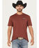 Image #2 - Hooey Men's El Dorado Short Sleeve Graphic T-Shirt, Burgundy, hi-res