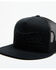 Image #2 - Salty Rodeo Men's Blackout Logo Trucker Cap, Black, hi-res
