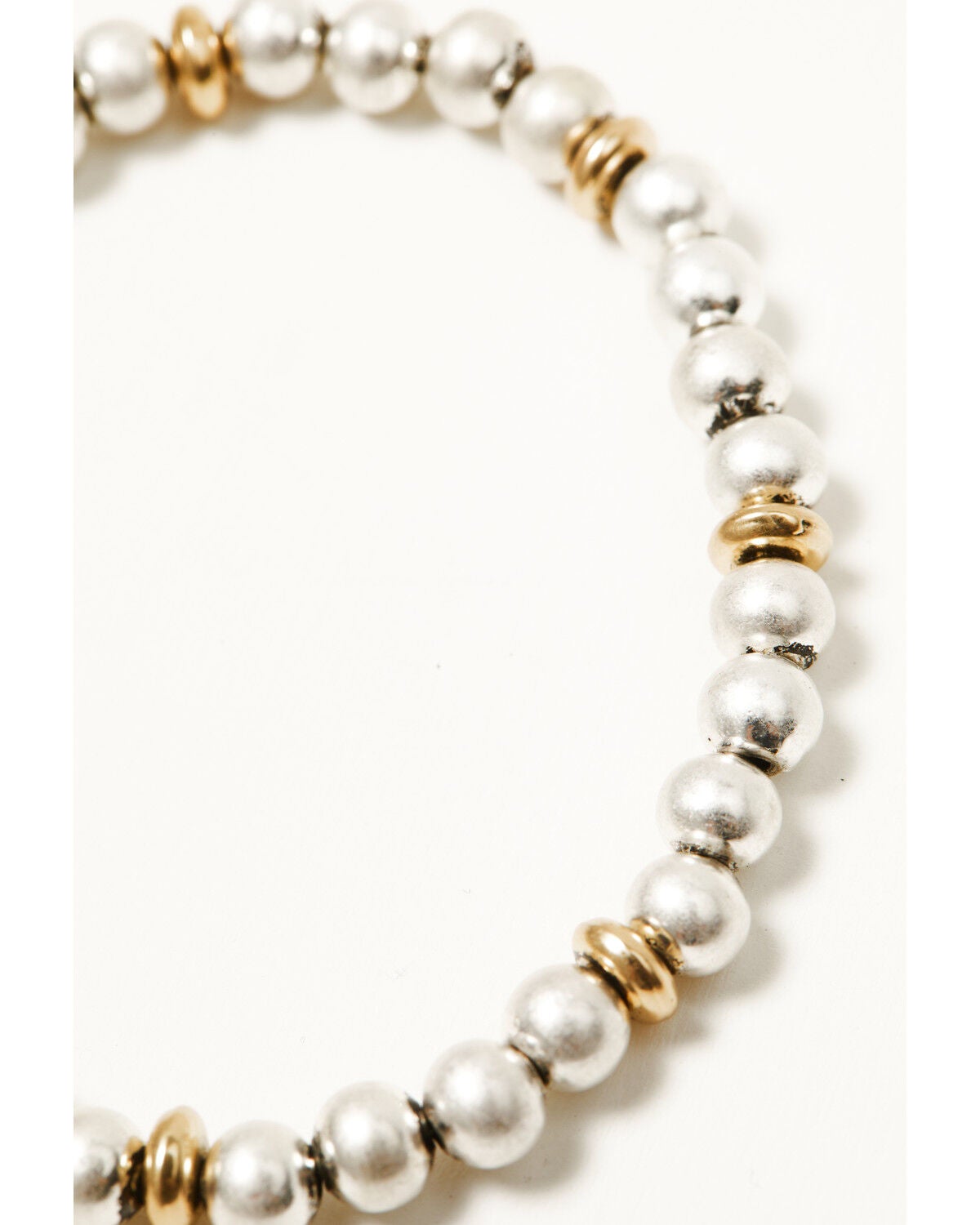 Image #3 - Lainey Wilson Women's Beaded Charm Stretch Bracelet, Gold, hi-res
