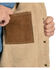 Image #4 - Scully Men's Sherpa Lined Boar Suede Jacket, Brown, hi-res
