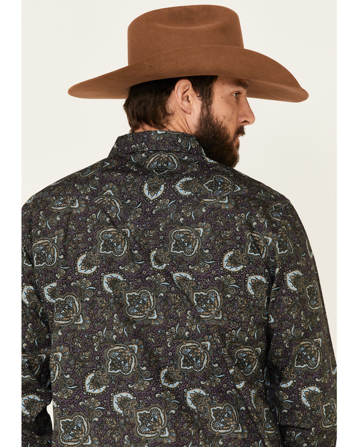 Image #5 - Moonshine Spirit Men's Legacy Large Paisley Print Long Sleeve Western Shirt, Multi, hi-res