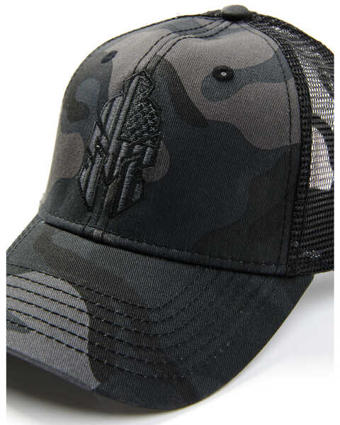 Image #2 - H3 Sportgear Men's Spartan Helmet Embroidered Camo Print Ball Cap , Camouflage, hi-res