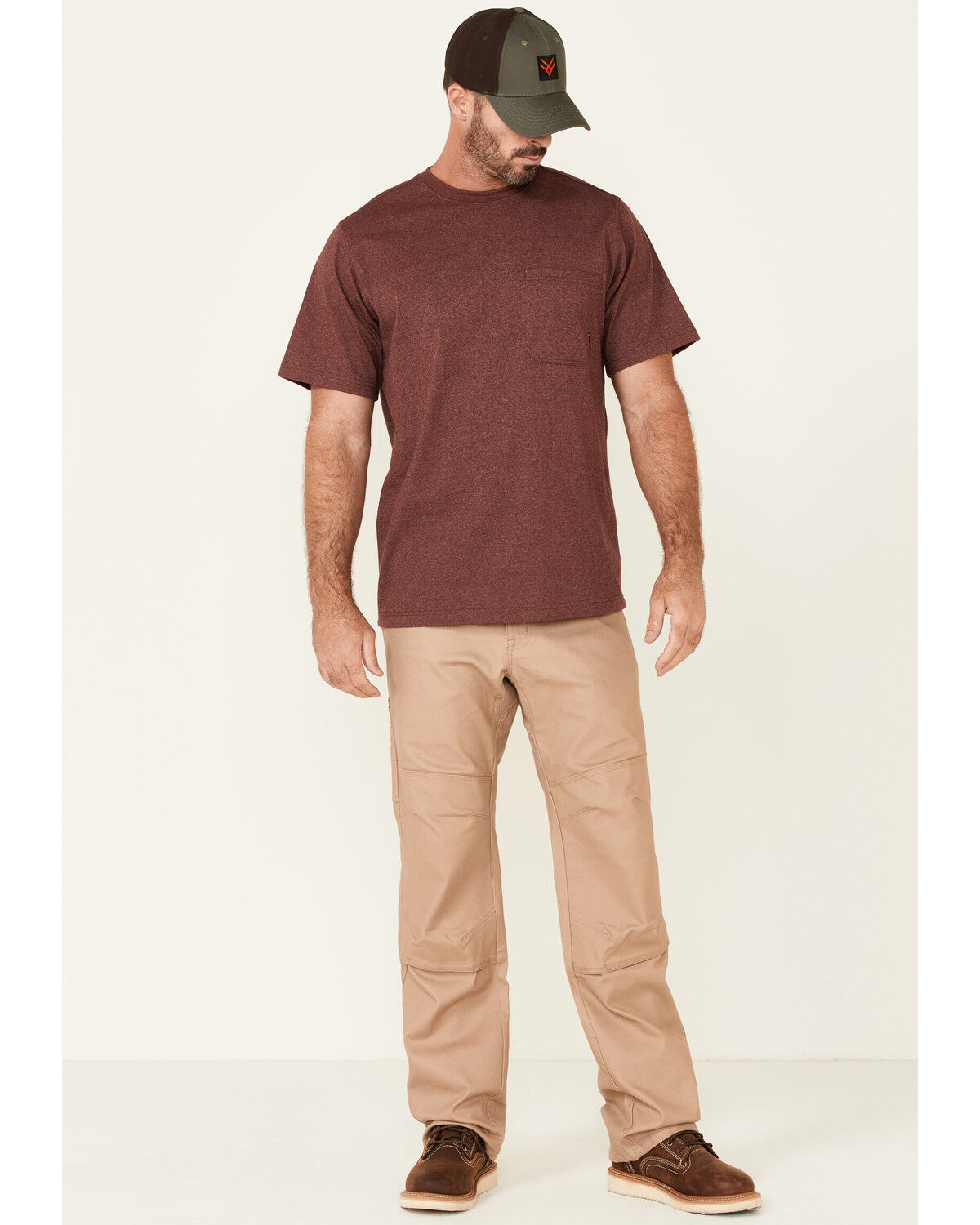 Image #2 - Hawx Men's Solid Forge Short Sleeve Work Pocket T-Shirt - Big, , hi-res