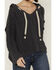 Image #2 - POL Women's Cable Knit Sweater Hoodie , , hi-res