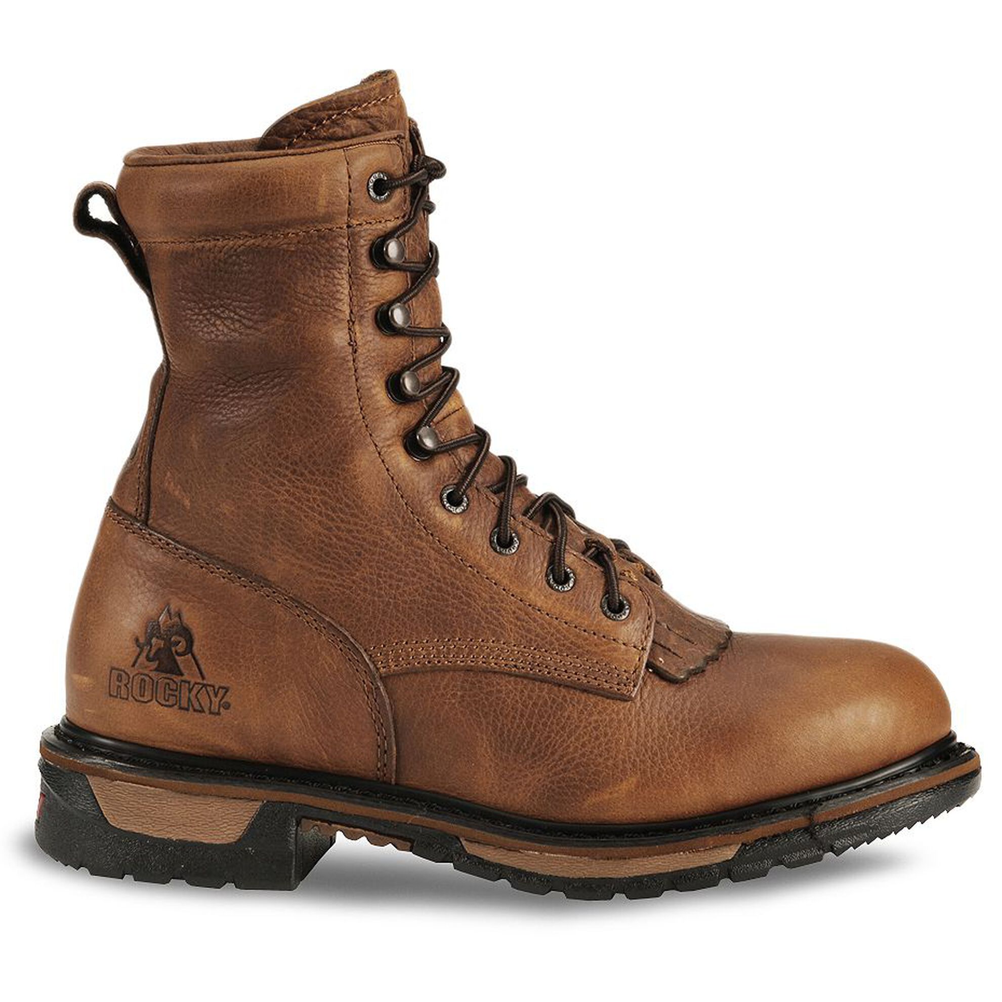 Men s Rocky Original Ride Lacer Waterproof Western Boots Size 8.5 Wide