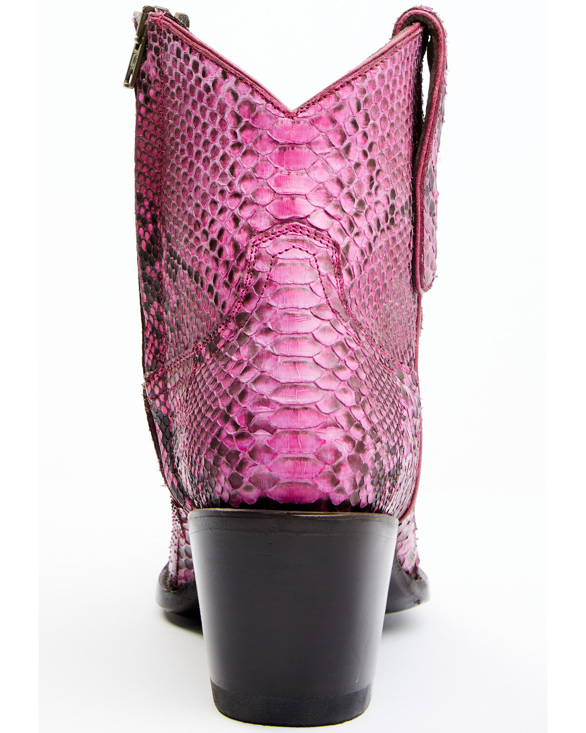 Image #5 - Idyllwind Women's Badass Exotic Python Western Booties - Round Toe, Pink, hi-res