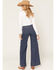 Image #3 - Kimes Ranch Women's Dark Wash Striped High Rise Sophie Wide Leg Stretch Denim Jeans, Dark Wash, hi-res