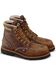 Image #1 - Thorogood Men's Crazyhorse USA Waterproof Work Boots - Steel Toe, Brown, hi-res