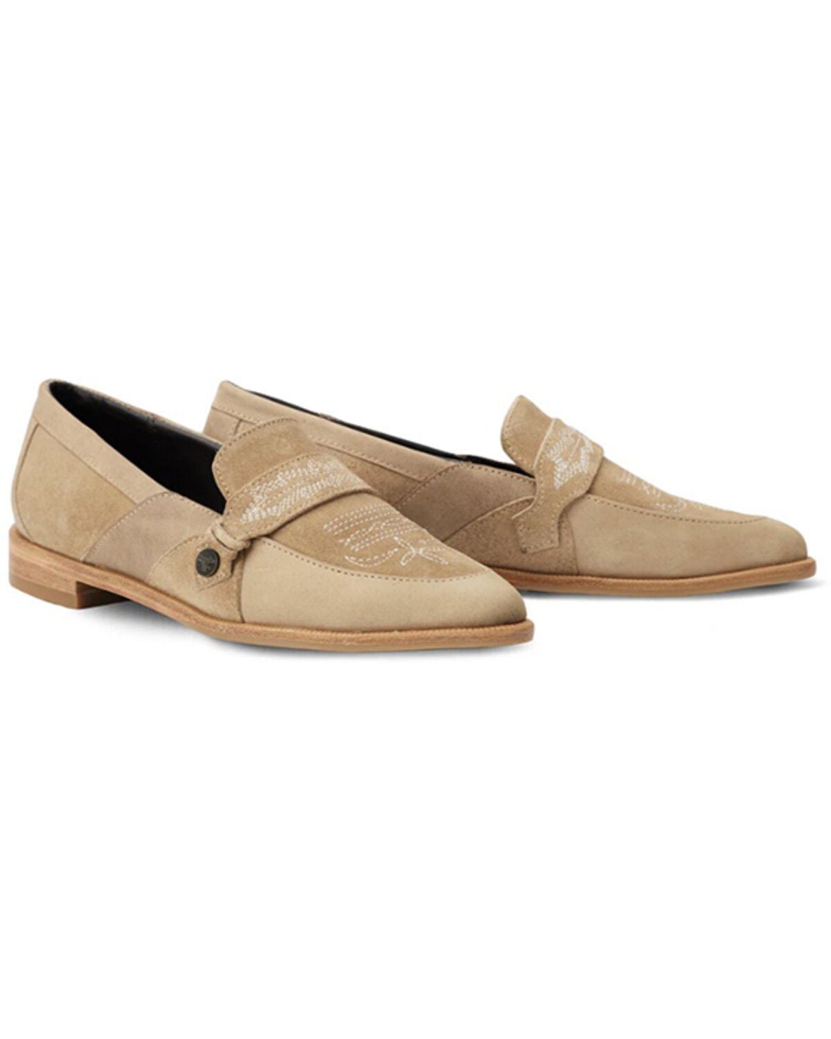 Lane Women's Martingale Loafers - Round Toe, Cream, hi-res