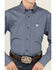 Image #3 - Cinch Boys' Medallion Print Long Sleeve Button Down Western Shirt, Blue, hi-res