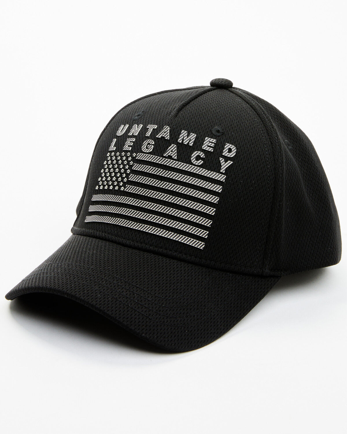 Image #1 - RANK 45 Men's Untamed Legacy Baseball Cap, Black, hi-res