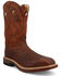 Image #1 - Twisted X Men's 12" Waterproof Western Work Boots - Nano Toe, Brown, hi-res