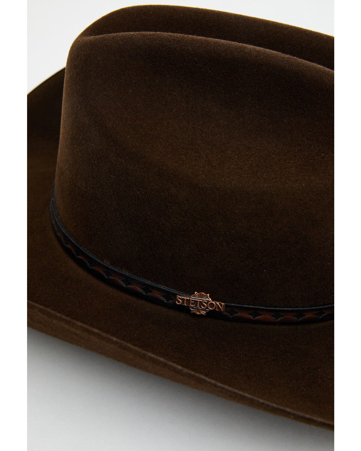 Image #2 - Stetson The Medalist Felt Cowboy Hat, Chocolate, hi-res