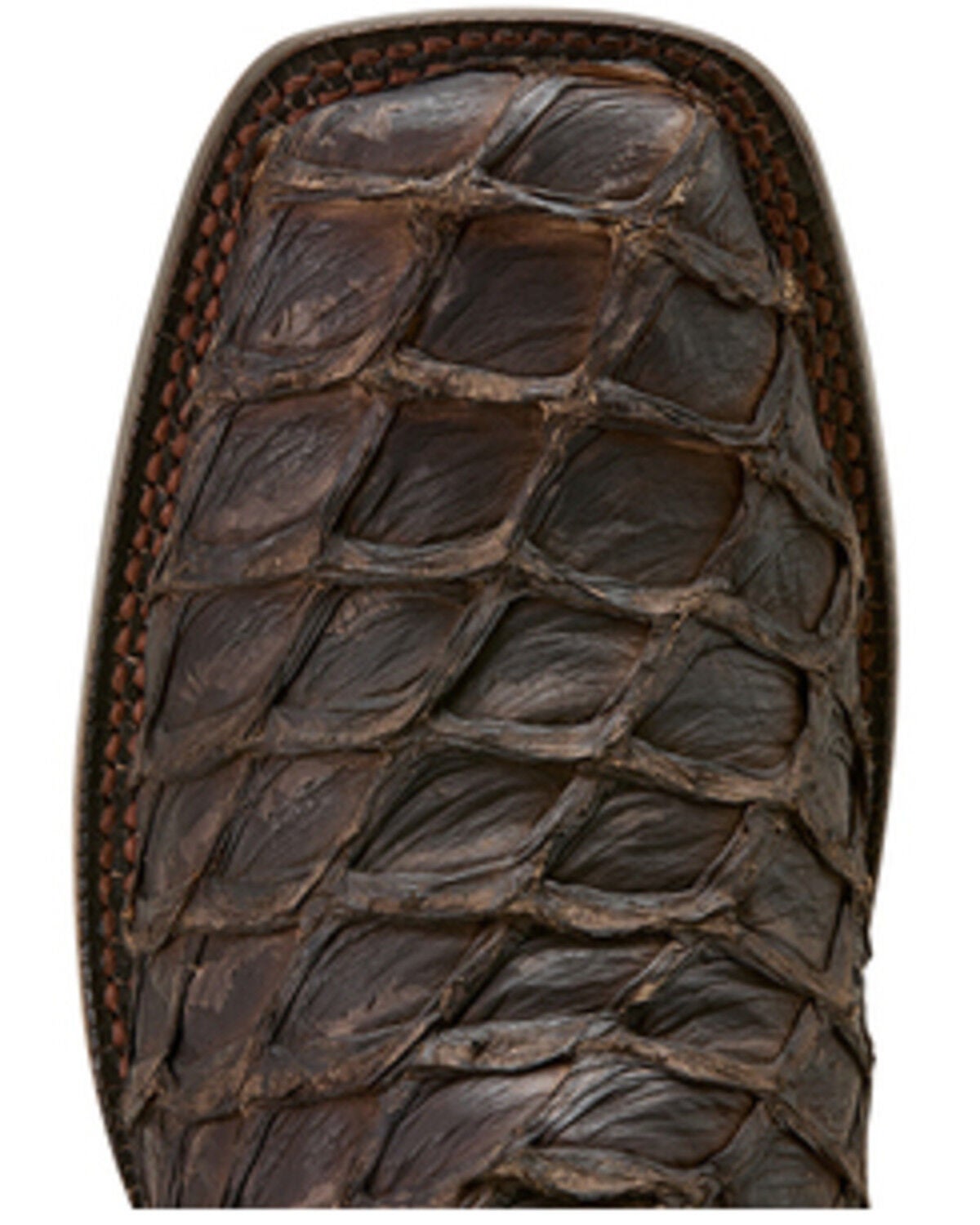 Image #4 - Ariat Men's Ashwood Exotic Pirarucu Western Boots - Broad Square Toe, Brown, hi-res