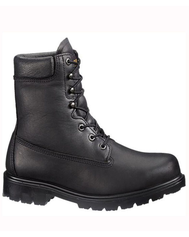 wolverine steel toe lace up boots