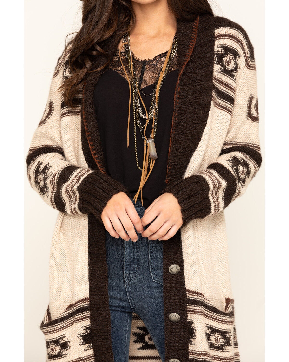 Image #4 - Double D Ranch Women's Spanish Pony Sweater, Multi, hi-res