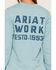 Image #4 - Ariat Women's Workman EST 1993 Long Sleeve Work T-Shirt, Turquoise, hi-res