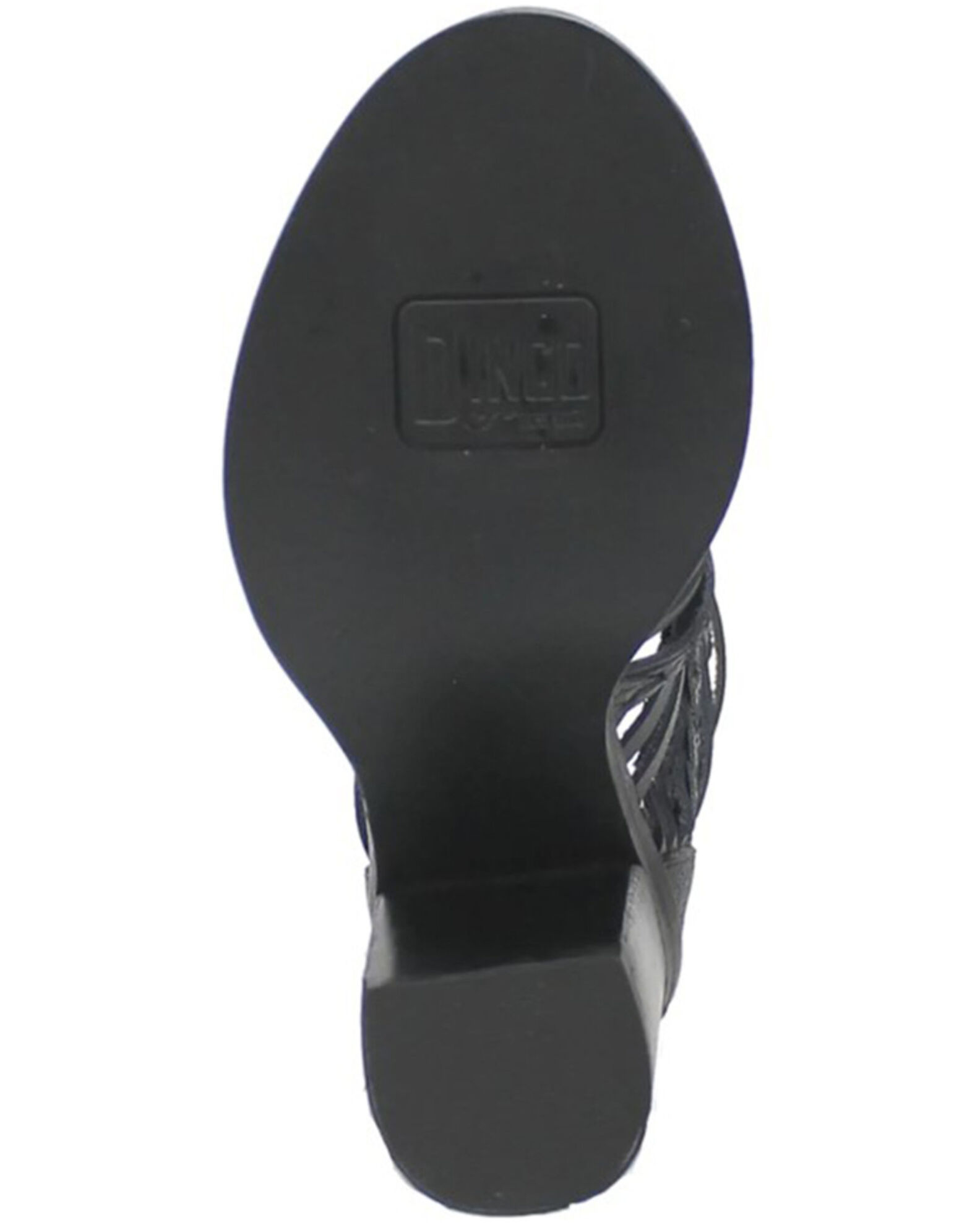 Image #7 - Dingo Women's Jeezy Western Booties - Round Toe, Black, hi-res