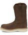 Image #3 - Justin Men's Pull-On Work Boots - Steel Toe, Brown, hi-res