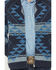 Image #3 - Cody James Men's Carson Southwestern Print Full Zip Wool Sweater, Navy, hi-res