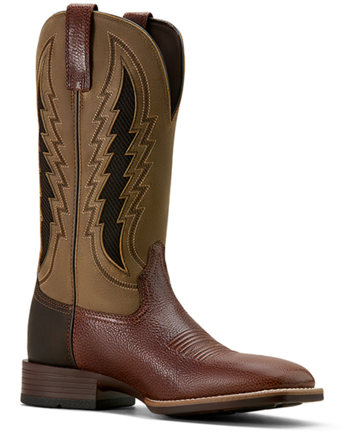 Image #1 - Ariat Men's Dakota VentTEK Performance Western Boots - Broad Square Toe, Brown, hi-res