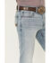 Image #2 - RANK 45® Men's Trigger Slim Bootcut Stretch Denim Jeans, Light Wash, hi-res