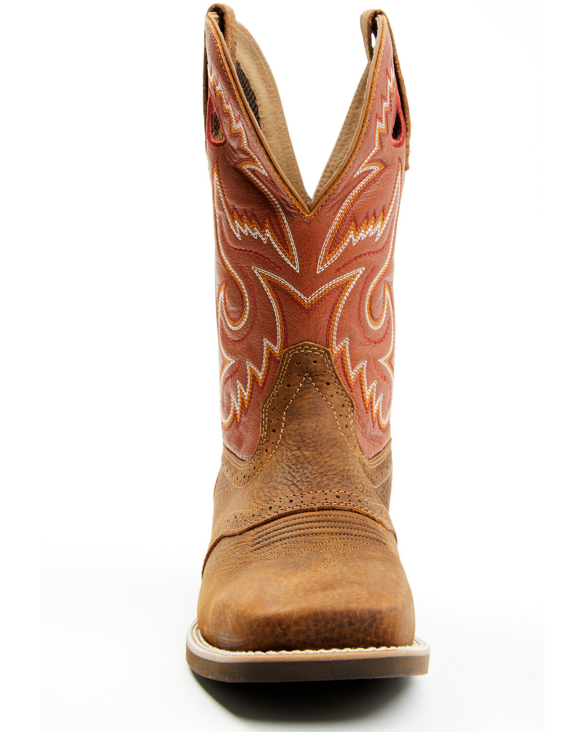 Image #4 - Cody James Cush Core® Men's Honcho Performance Western Boots - Broad Square Toe, Orange, hi-res