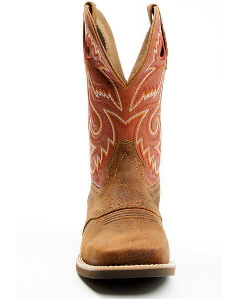 Image #4 - Cody James Men's Honcho CUSH CORE™ Performance Western Boots - Broad Square Toe , Orange, hi-res
